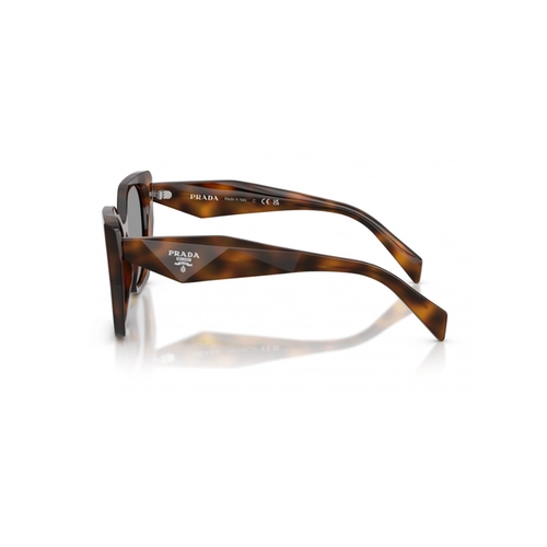 Óculos de Sol Prada 0PR 19ZS 20D50Q55 Acetato Marrom Mesclado com lentes na cor Cinza