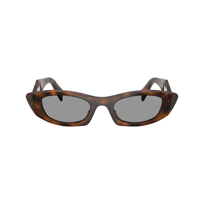 Óculos de Sol Prada 0PR B16S 20D50Q50 Acetato Marrom Mesclado com lentes na cor Cinza 2