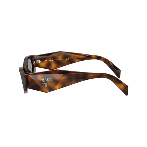 Óculos de Sol Prada 0PR B16S 20D50Q50 Acetato Marrom Mesclado com lentes na cor Cinza
