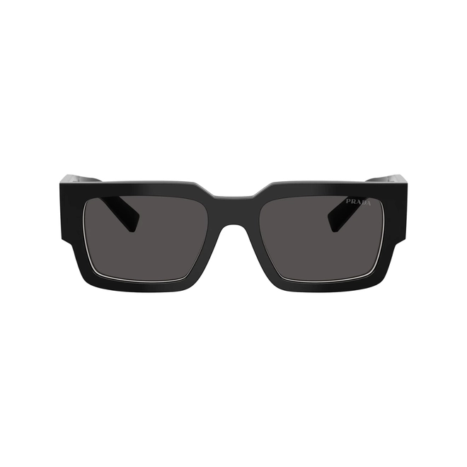 Óculos de Sol Prada 0PR B17S 16K08Z54 Acetato Preto com lentes na cor Cinza Escuro 2