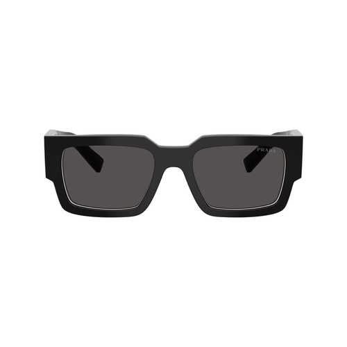 Óculos de Sol Prada 0PR B17S 16K08Z54 Acetato Preto com lentes na cor Cinza Escuro