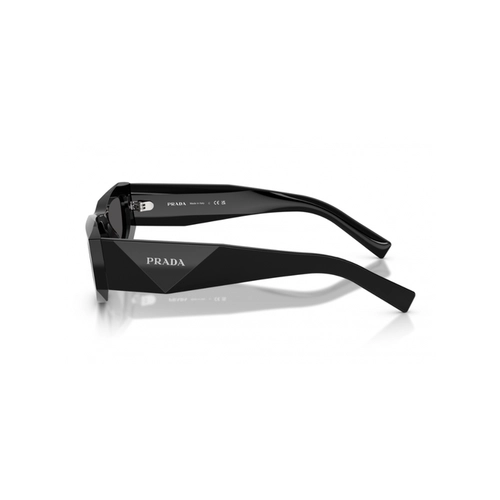 Óculos de Sol Prada 0PR B19S 16K08Z52 Acetato Preto com lentes na cor Cinza