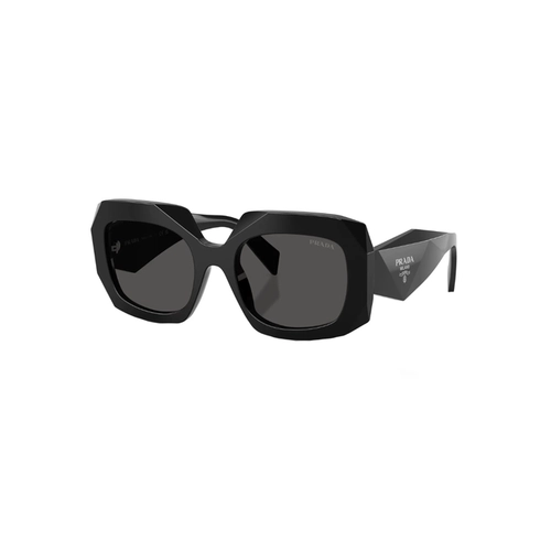 Óculos de Sol Prada 0PR B23S 16K08Z54 Acetato Preto com lentes na cor Cinza Escuro