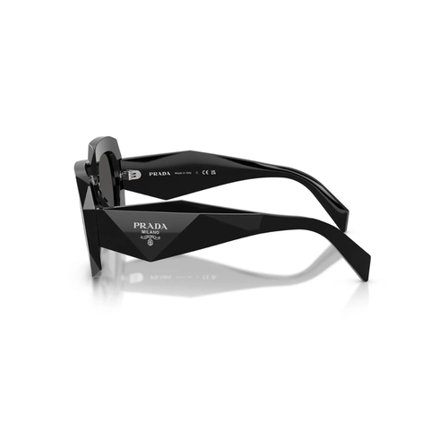 Óculos de Sol Prada 0PR B23S 16K08Z54 Acetato Preto com lentes na cor Cinza Escuro