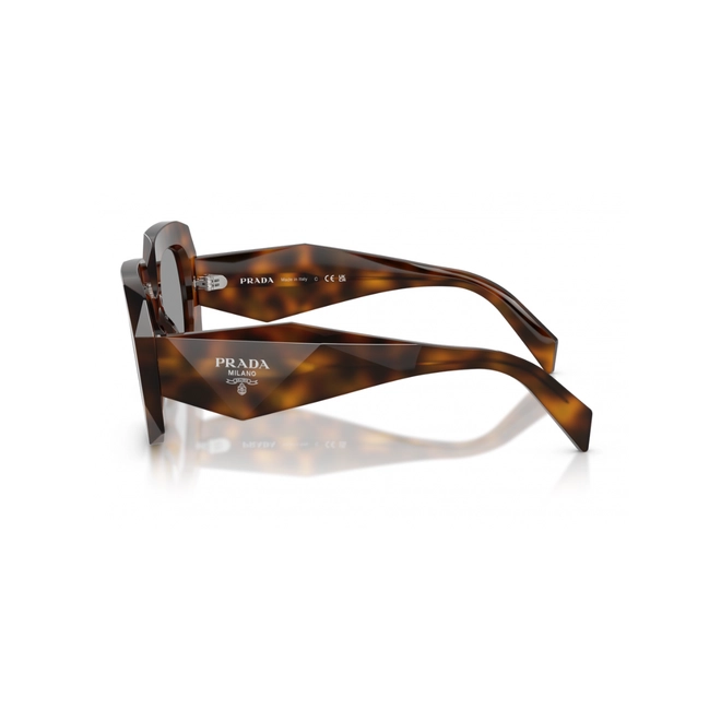 Óculos de Sol Prada 0PR B23S 20D50Q54 Acetato Marrom Mesclado com lentes na cor Cinza 3