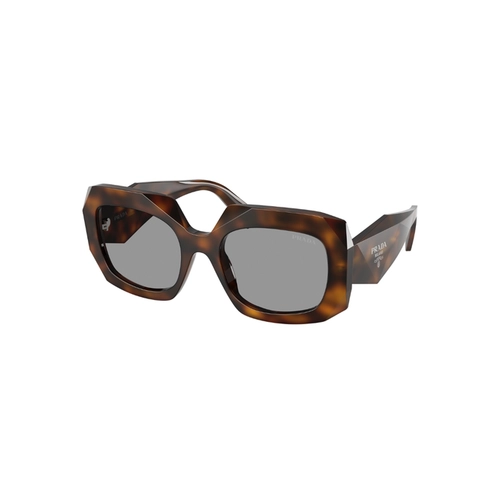 Óculos de Sol Prada 0PR B23S 20D50Q54 Acetato Marrom Mesclado com lentes na cor Cinza