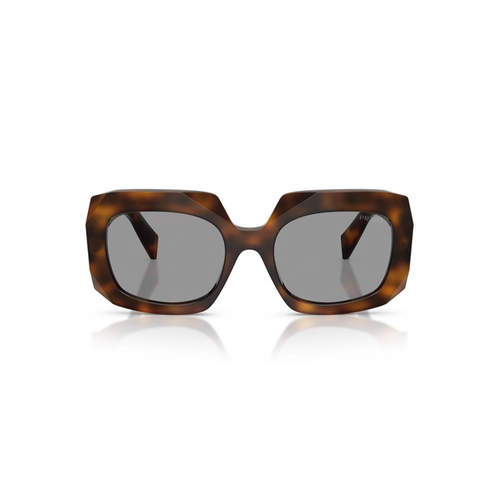 Óculos de Sol Prada 0PR B23S 20D50Q54 Acetato Marrom Mesclado com lentes na cor Cinza