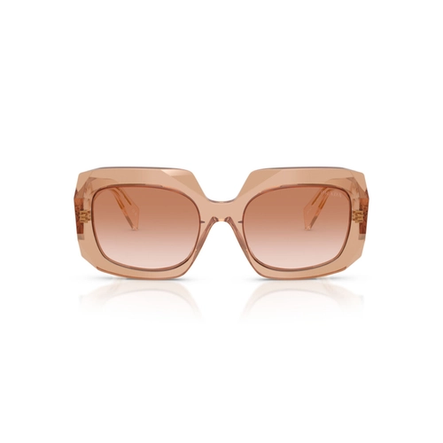Óculos de Sol Prada 0PR B23S 28E50S54 Acetato Marrom Transparente com lentes na cor Marrom Degradê