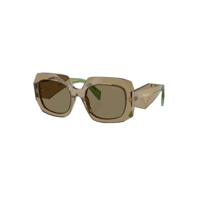 Óculos de Sol Prada 0PR B23S 29E90F54 Acetato Marrom com lentes na cor Marrom Claro 1