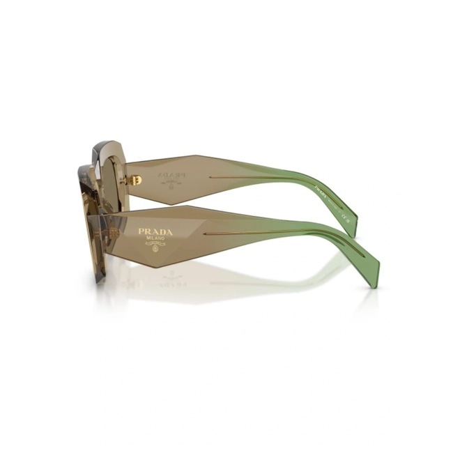 Óculos de Sol Prada 0PR B23S 29E90F54 Acetato Marrom com lentes na cor Marrom Claro 3