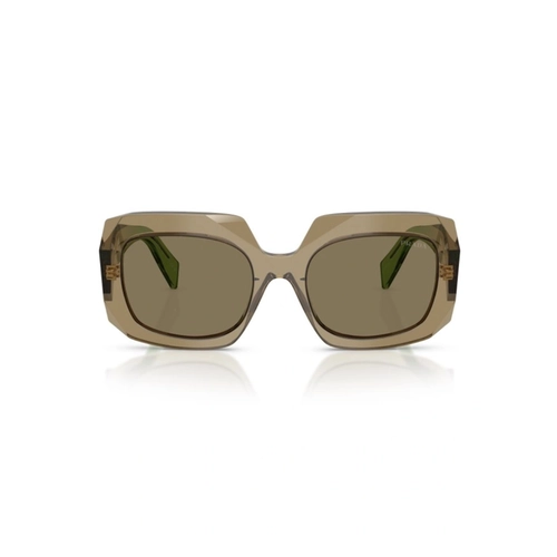 Óculos de Sol Prada 0PR B23S 29E90F54 Acetato Marrom com lentes na cor Marrom Claro