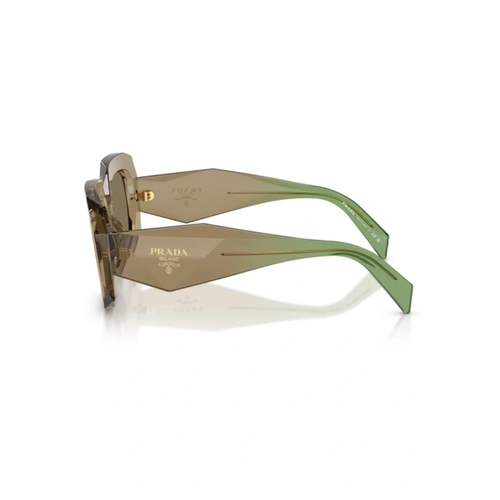 Óculos de Sol Prada 0PR B23S 29E90F54 Acetato Marrom com lentes na cor Marrom Claro