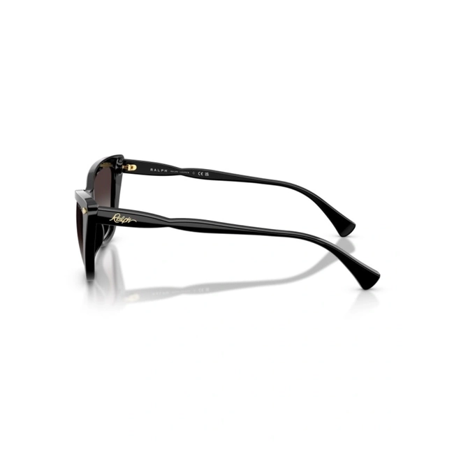 Óculos de Sol Ralph 0RA5346U 50018G57 Acetato Preto com lentes na cor Cinza Degradê 3