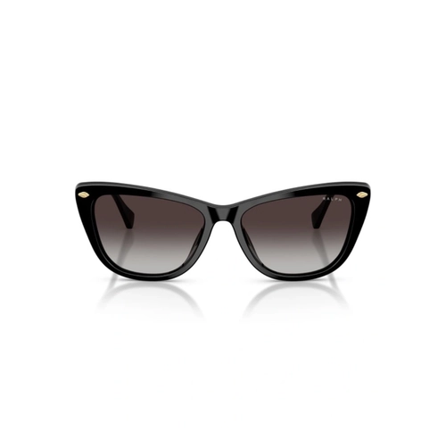 Óculos de Sol Ralph 0RA5346U 50018G57 Acetato Preto com lentes na cor Cinza Degradê