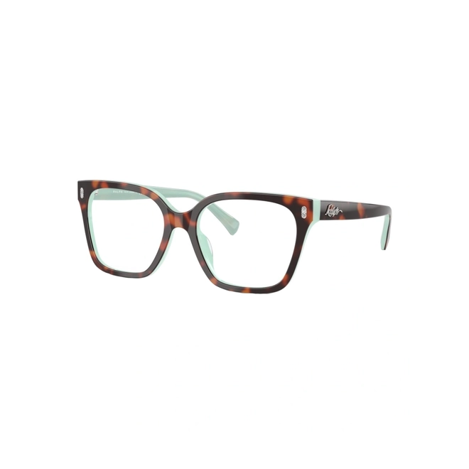 Óculos de Grau Ralph 0RA7158U 601 55 Acetato Marrom Mesclado e Verde 1