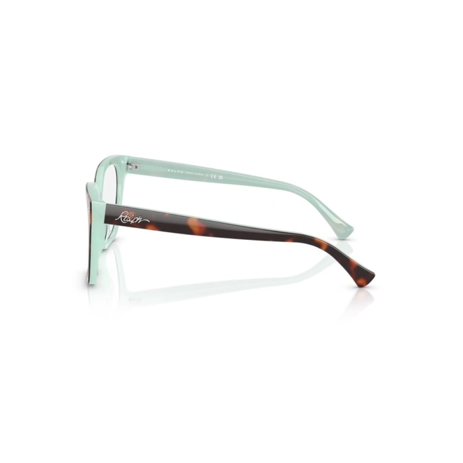 Óculos de Grau Ralph 0RA7158U 601 55 Acetato Marrom Mesclado e Verde 3