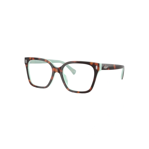 Óculos de Grau Ralph 0RA7158U 601 55 Acetato Marrom Mesclado e Verde