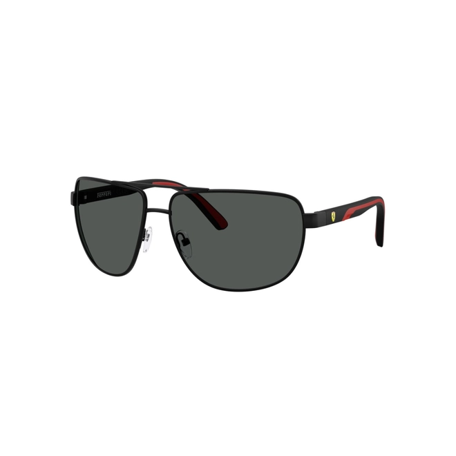Óculos de Sol Scuderia Ferrari 0FZ5007 101/8764 Metal Preto com lentes na cor Cinza 1