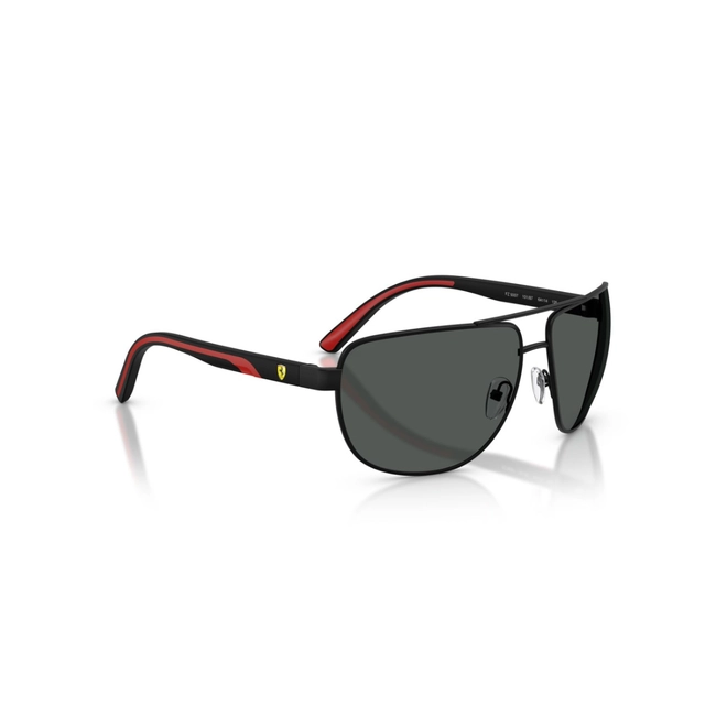 Óculos de Sol Scuderia Ferrari 0FZ5007 101/8764 Metal Preto com lentes na cor Cinza 3