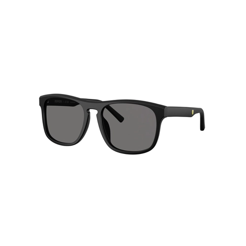 Óculos de Sol Scuderia Ferrari 0FZ6020U 701/8157 Acetato Preto com lentes na cor Cinza