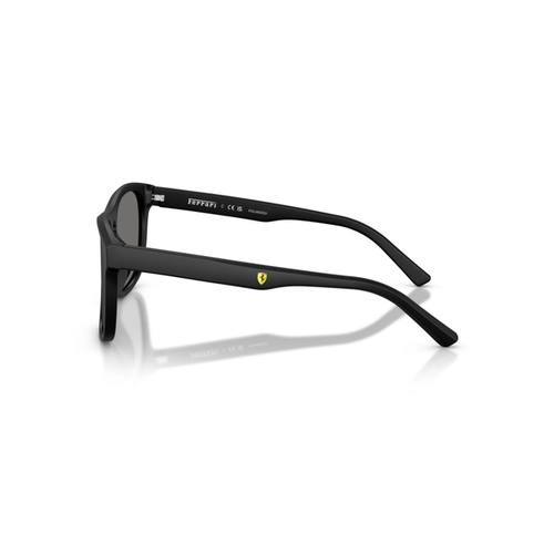 Óculos de Sol Scuderia Ferrari 0FZ6020U 701/8157 Acetato Preto com lentes na cor Cinza