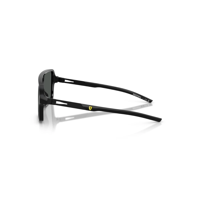 Óculos de Sol Scuderia Ferrari 0FZ6022U 504/8732 Acetato Preto com lentes na cor Cinza 4