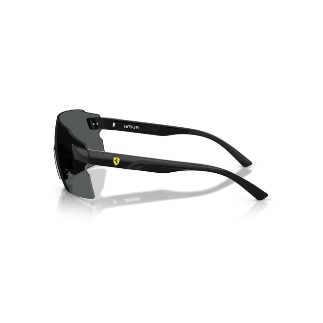 Óculos de Sol Scuderia Ferrari 0FZ6024U 501/8133 Acetato Preto com lentes na cor Cinza Polarizado 4