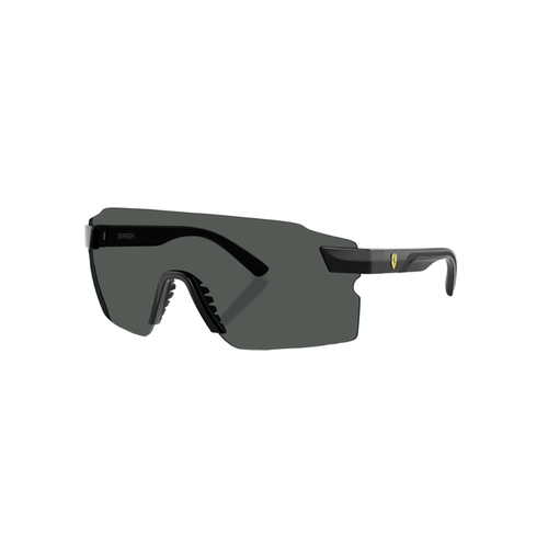 Óculos de Sol Scuderia Ferrari 0FZ6024U 501/8133 Acetato Preto com lentes na cor Cinza Polarizado
