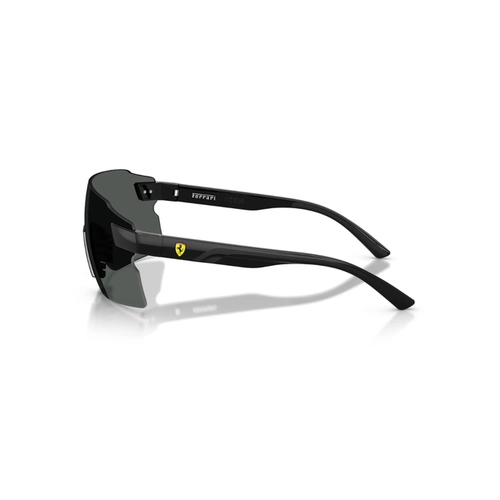 Óculos de Sol Scuderia Ferrari 0FZ6024U 501/8133 Acetato Preto com lentes na cor Cinza Polarizado