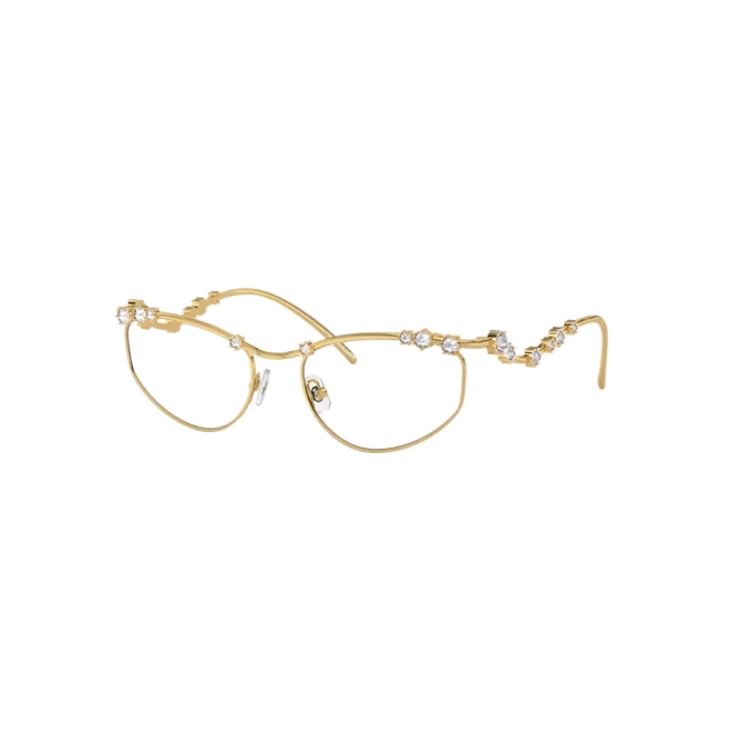 Óculos de Grau Swarovski 0SK1015 4004 55 Metal Dourado 1