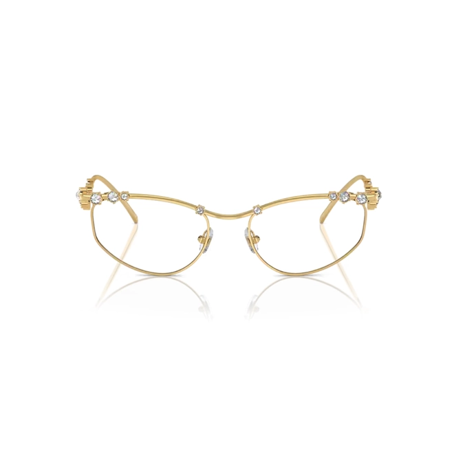 Óculos de Grau Swarovski 0SK1015 4004 55 Metal Dourado 2