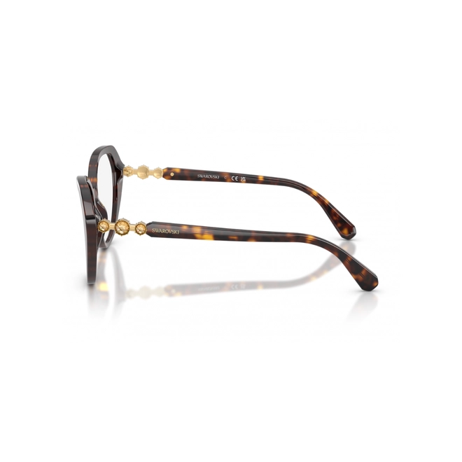 Óculos de Grau Swarovski 0SK2054 1002 55 Acetato Marrom Mesclado 3