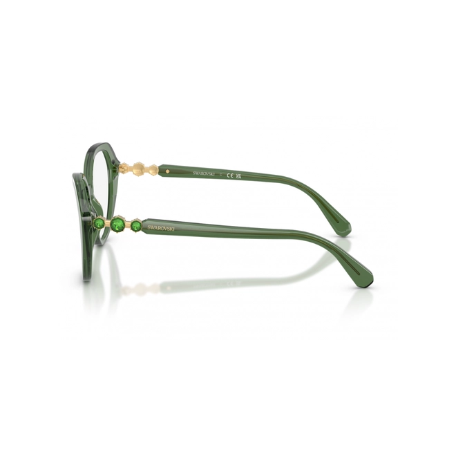 Óculos de Grau Swarovski 0SK2054 1085 55 Acetato Verde Transparente 3