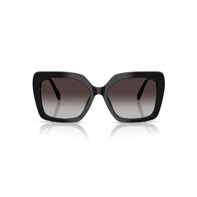 Óculos de Sol Swarovski 0SK6049 10018G57 Acetato Preto com lentes na cor Cinza Degradê 2