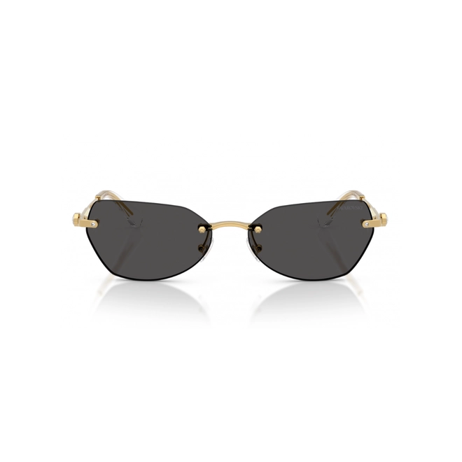 Óculos de Sol Swarovski 0SK7038 40048758 Metal Dourado com lentes na cor Cinza Escuro 2