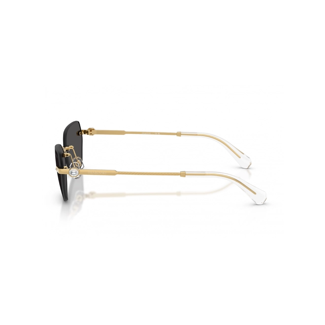 Óculos de Sol Swarovski 0SK7038 40048758 Metal Dourado com lentes na cor Cinza Escuro 3