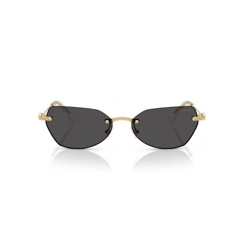 Óculos de Sol Swarovski 0SK7038 40048758 Metal Dourado com lentes na cor Cinza Escuro