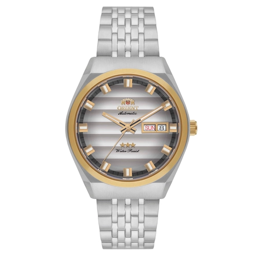 Relógio Orient Automático 3 Estrelas Heritage - YN6TT014 S1SX Prata