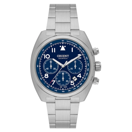Relógio Orient Solartech Cronógrafo - MBSSC297 D2SX Azul
