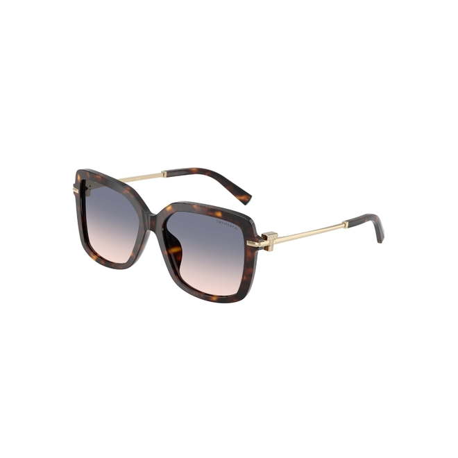 Óculos de Sol Tiffany 0TF4252B 80151655 Acetato Marrom Mesclado com lentes na cor Marrom e Azul Degradê 1