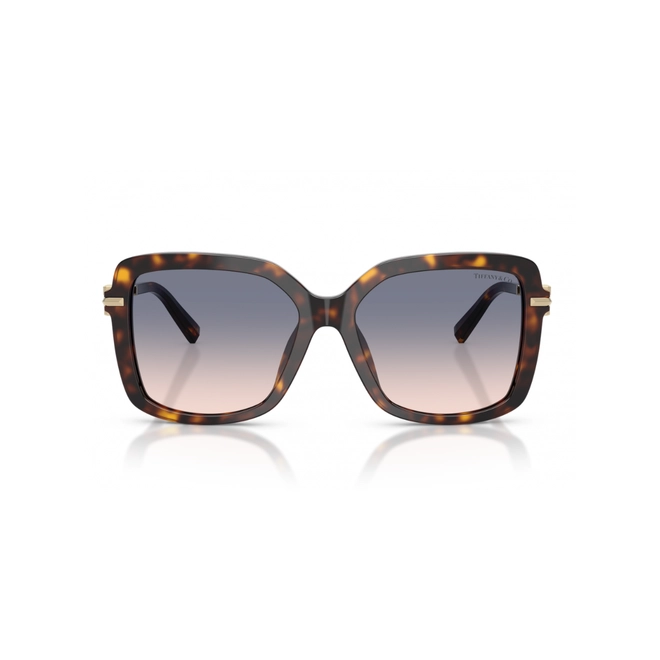 Óculos de Sol Tiffany 0TF4252B 80151655 Acetato Marrom Mesclado com lentes na cor Marrom e Azul Degradê 2