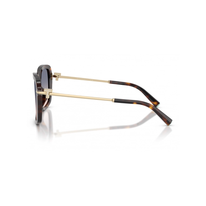 Óculos de Sol Tiffany 0TF4252B 80151655 Acetato Marrom Mesclado com lentes na cor Marrom e Azul Degradê 3