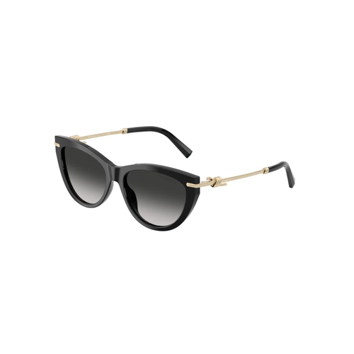 Óculos de Sol Tiffany 0TF4253 80013C55 Acetato Preto com lentes na cor Cinza Degradê