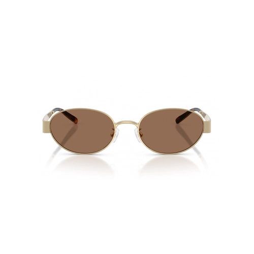 Óculos de Sol Tory Burch 0TY6116 33627354 Metal Dourado com lentes na cor Marrom Escuro