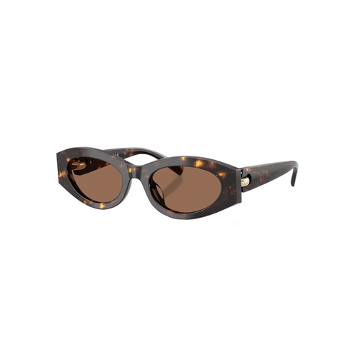 Óculos de Sol Tory Burch 0TY7222U 19817352 Acetato Marrom Mesclado com lentes na cor Marrom