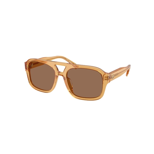Óculos de Sol Tory Burch 0TY7224U 20558455 Acetato Laranja Transparente com lentes na cor Marrom