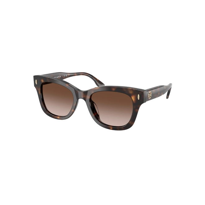 Óculos de Sol Tory Burch 0TY7225U 19641351 Acetato Marrom Mesclado com lentes na cor Marrom Degradê 1