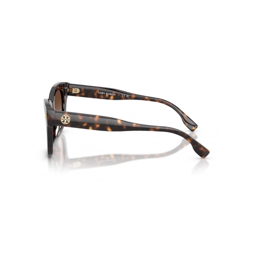 Óculos de Sol Tory Burch 0TY7225U 19641351 Acetato Marrom Mesclado com lentes na cor Marrom Degradê