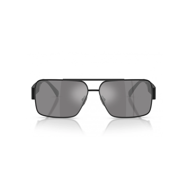 Óculos de Sol Versace 0VE2290 12616G61 Metal Preto Fosco com lentes na cor Cinza Escuro Espelhado 2