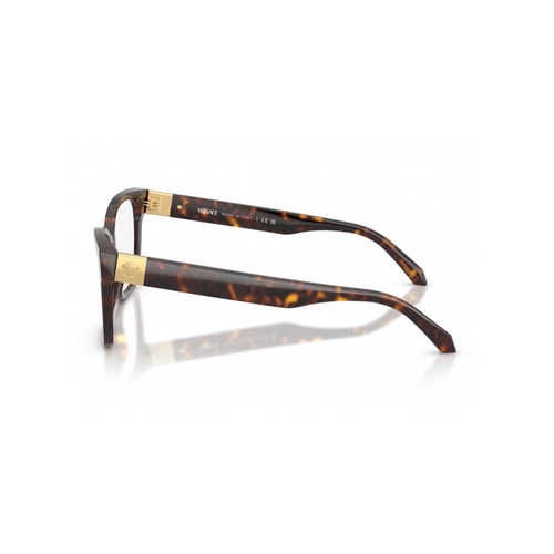 Óculos de Grau Versace 0VE3382 108 55 Acetato Marrom Mesclado